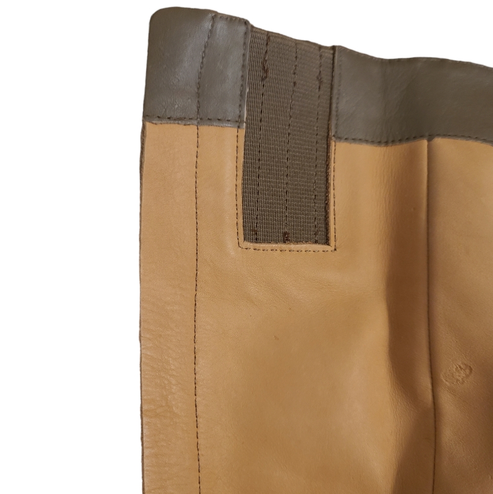Via Spiga Prish suede riding boot, stacked heel, leather strap with buckle - Picture 9 of 10